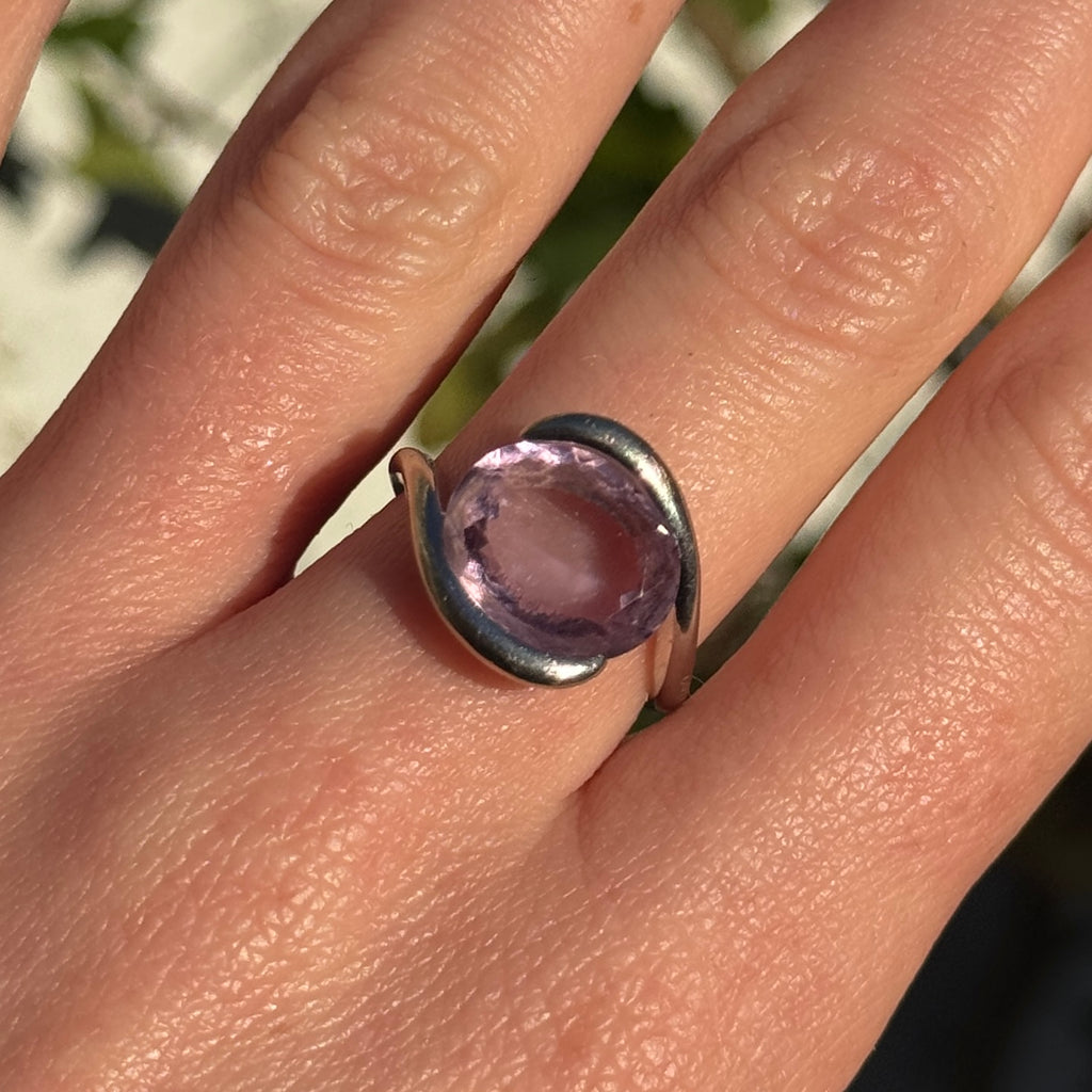 Amethyst Snake Ring
