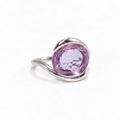 Amethyst Snake Ring