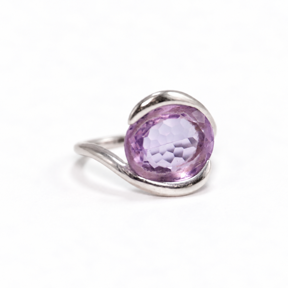 Amethyst Snake Ring