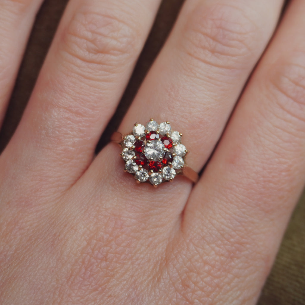 Garnet & CZ Cluster