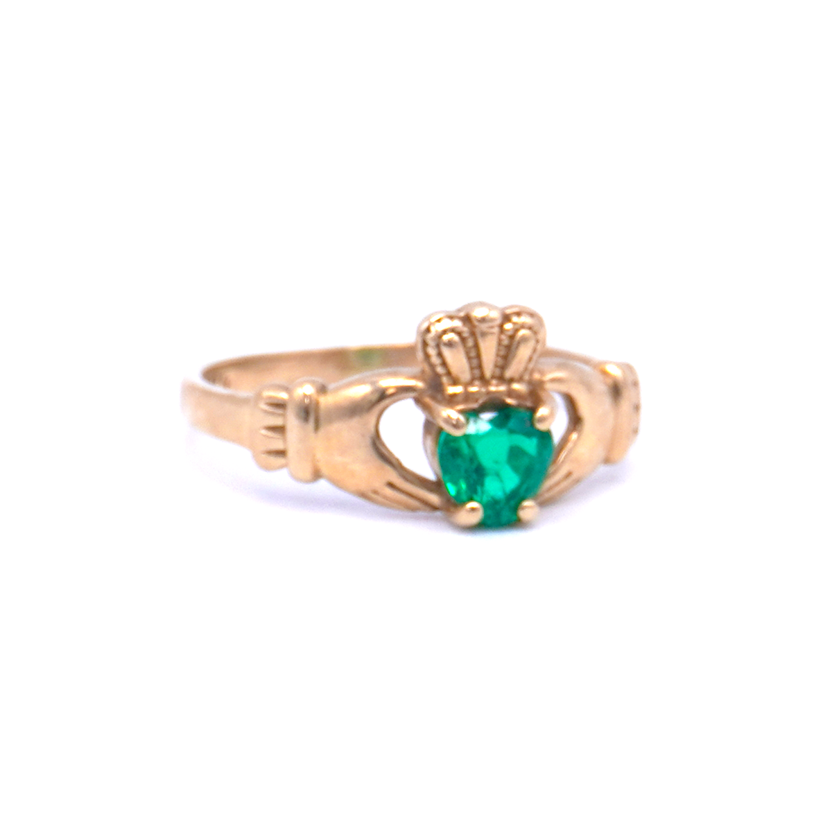 Emerald Claddagh Ring