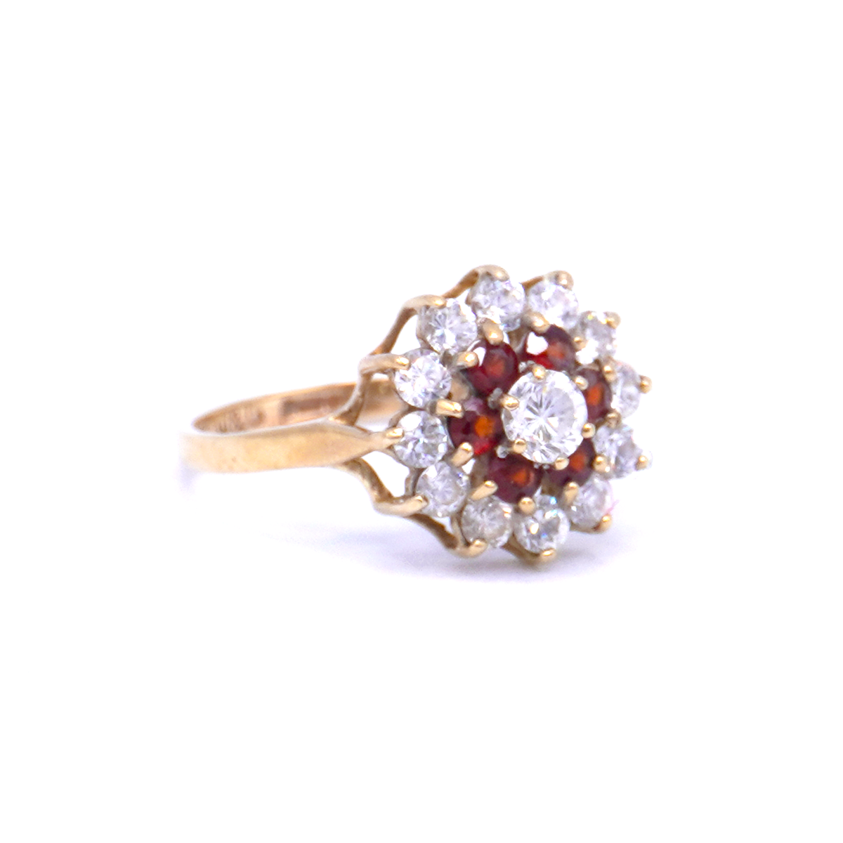 Garnet & CZ Cluster