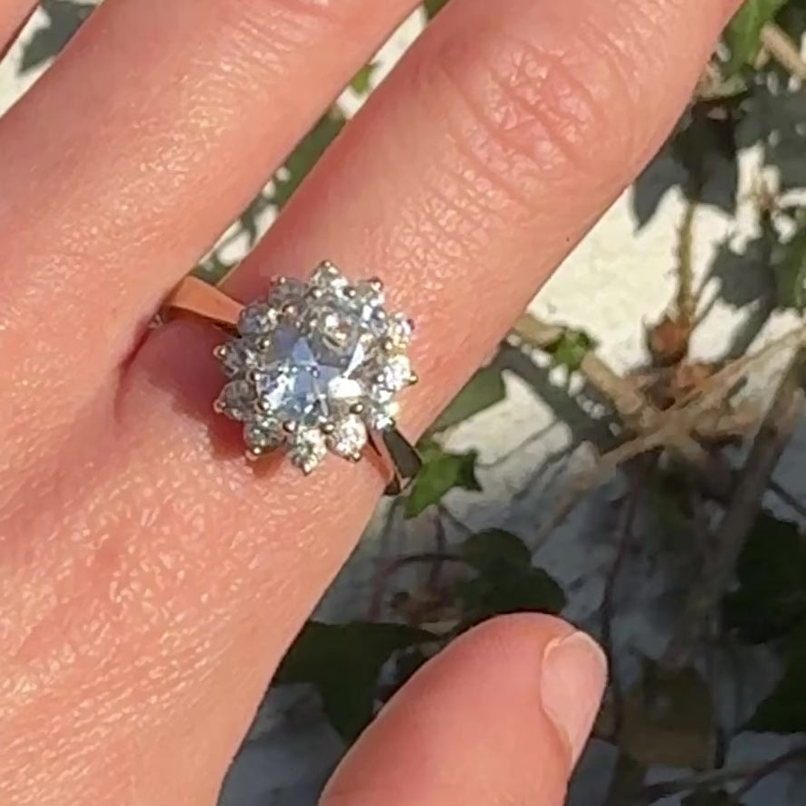 Oval CZ Halo