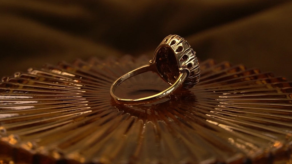Sapphire Halo Ring