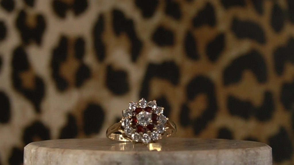 Garnet & CZ Cluster