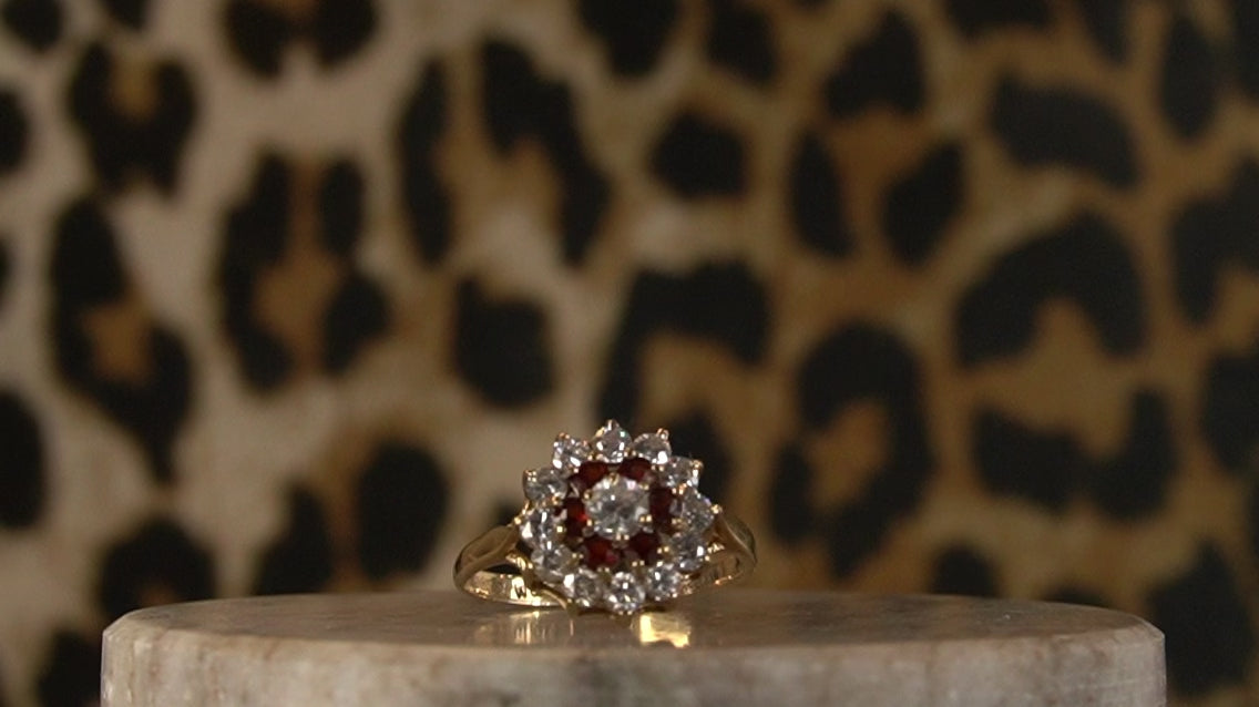 Garnet & CZ Cluster