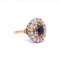 Sapphire Halo Ring