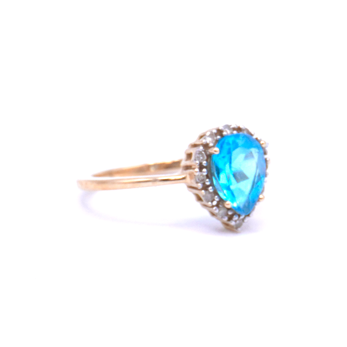 Blue Topaz Teardrop